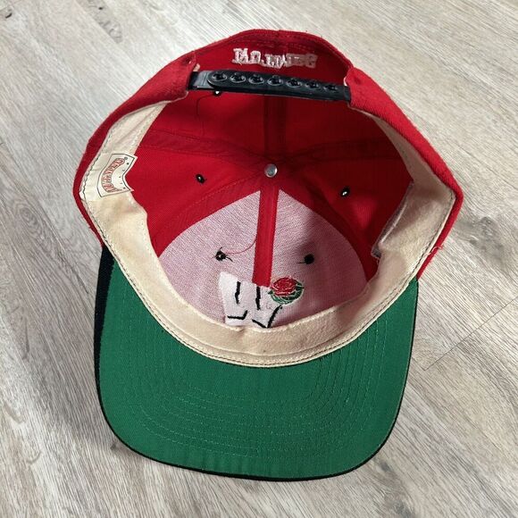 Vintage 1994 Wisconsin Badgers Hat Snapback Football Nutmeg Rose Bowl Red Wool - Picture 3 of 8